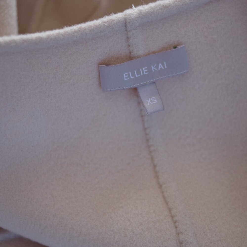 Ellie Kai wool Blush Pink wool Open coat jacket XS - Picture 7 of 9